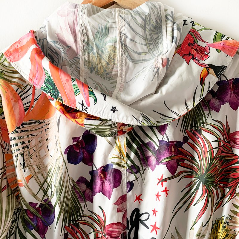 全新 JETEZO 獨特設計花樣長版外套 後腰身設計 可拆式連身帽 輕量透薄舒適 風衣 設計師品牌【壽司羊羊】精品-9