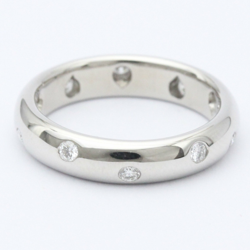 【日本直送】拋光蒂芙尼圓點鑽石戒指美國 5.5 顆鑽石鉑金 BF558132-0