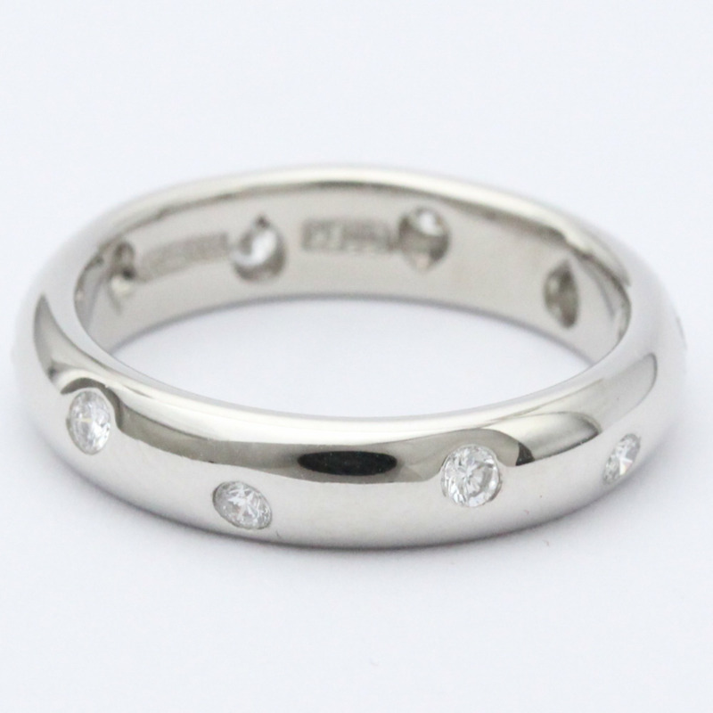 【日本直送】拋光蒂芙尼圓點鑽石戒指美國 5.5 顆鑽石鉑金 BF558132-1