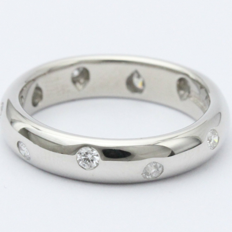 【日本直送】拋光蒂芙尼圓點鑽石戒指美國 5.5 顆鑽石鉑金 BF558132-2