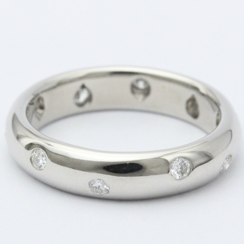 【日本直送】拋光蒂芙尼圓點鑽石戒指美國 5.5 顆鑽石鉑金 BF558132-3