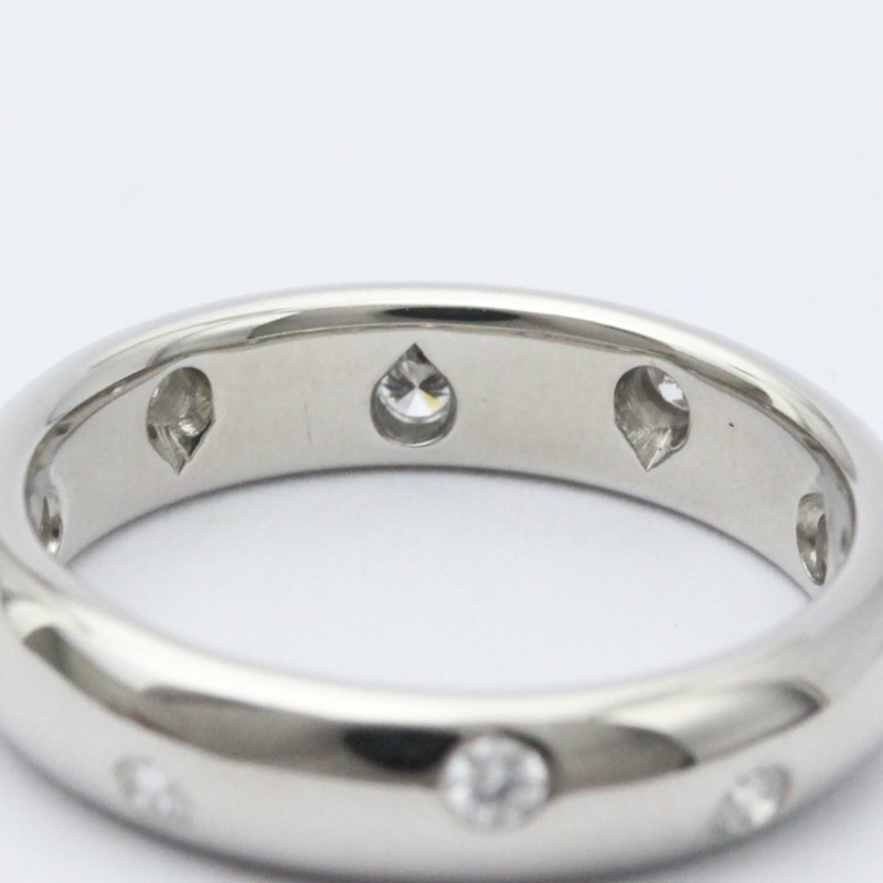 【日本直送】拋光蒂芙尼圓點鑽石戒指美國 5.5 顆鑽石鉑金 BF558132-4