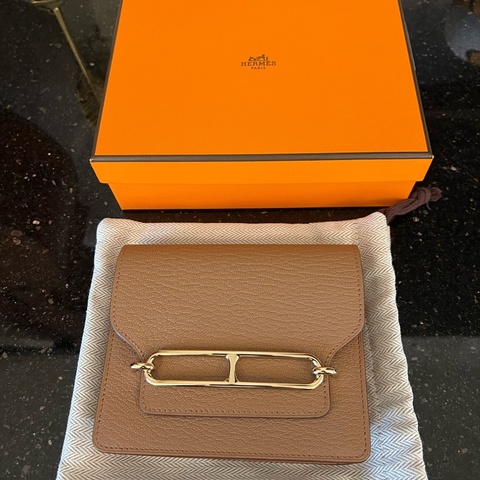 Hermes roulis slim 豬鼻子金釦零錢包、卡夾