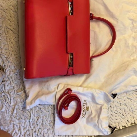 Delvaux 粉紅色經典手提包