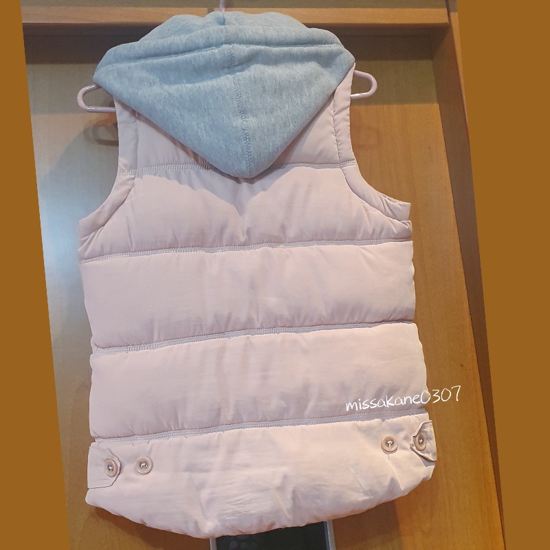 【已保留】 SLY 品牌▪︎寶寶粉▪︎連帽厚舖棉背心-6