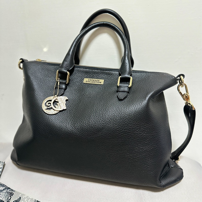 Versace 低調輕奢全皮 手提包/側背包（真皮不用兩萬）-0