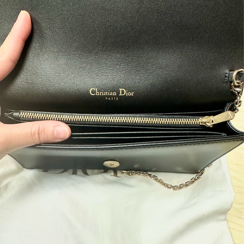 Dior 🇫🇷 LADY DIOR POUCH Black Cannage Lambskin（黑色羊皮WOC)-7