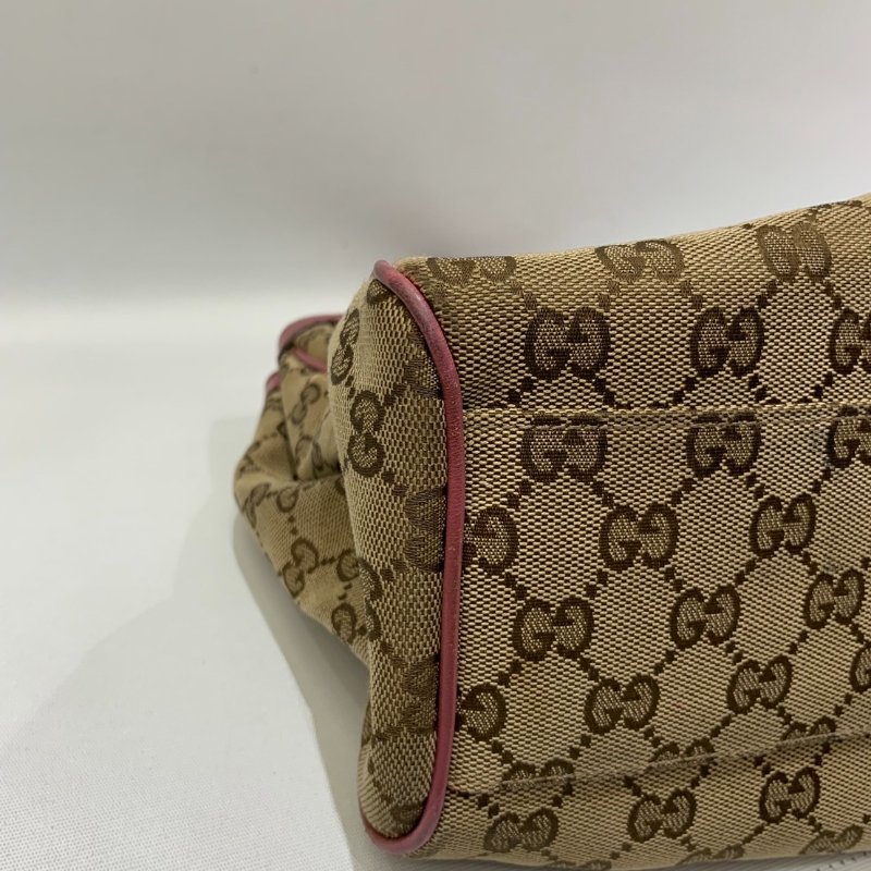 GUCCI GG紅邊帆布托特包-8