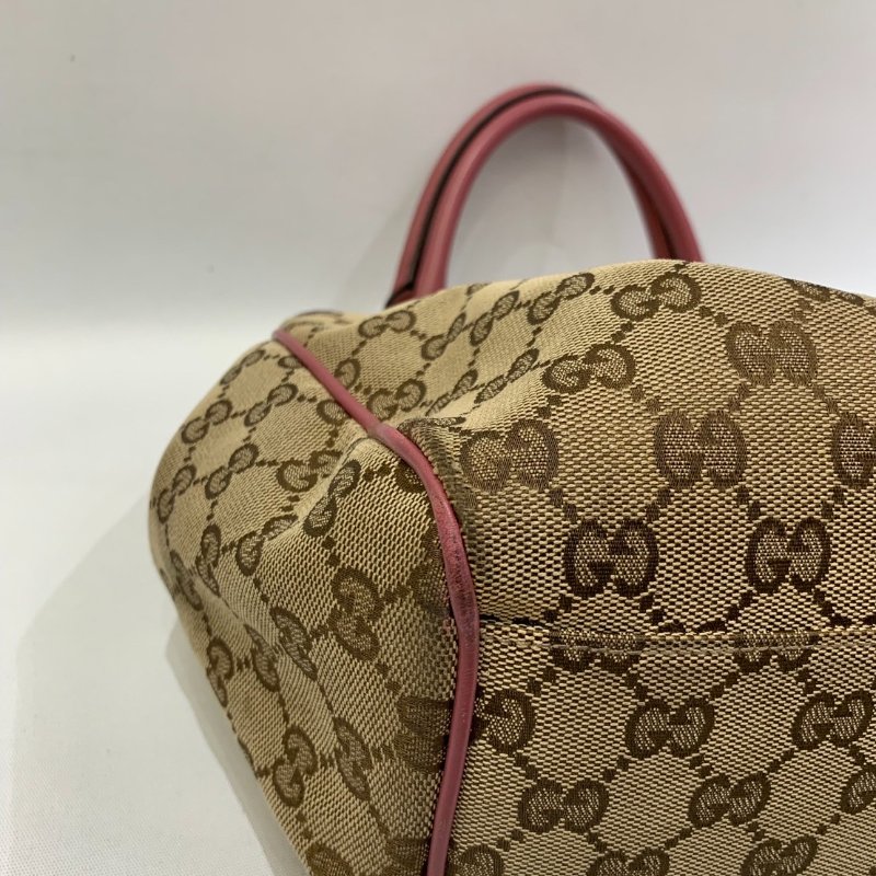GUCCI GG紅邊帆布托特包-10