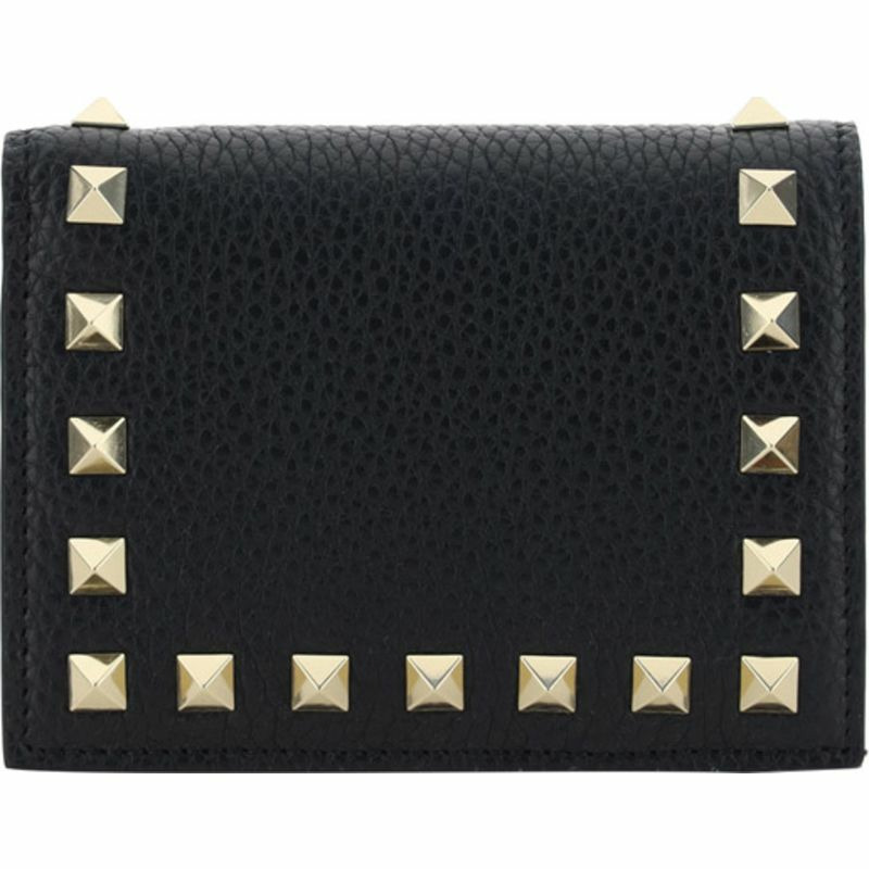 【義大利直送】全新品 Valentino Garavani Rockstud 翻蓋錢包-0