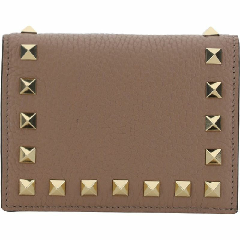 【義大利直送】全新品 Valentino Garavani Rockstud 翻蓋錢包-0