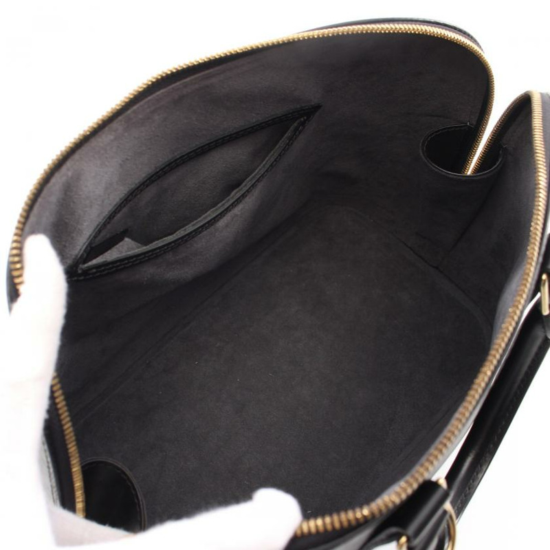 【日本直送】中古LOUIS VUITTON[B]Alma 水波紋 真皮手提包 黑色-2