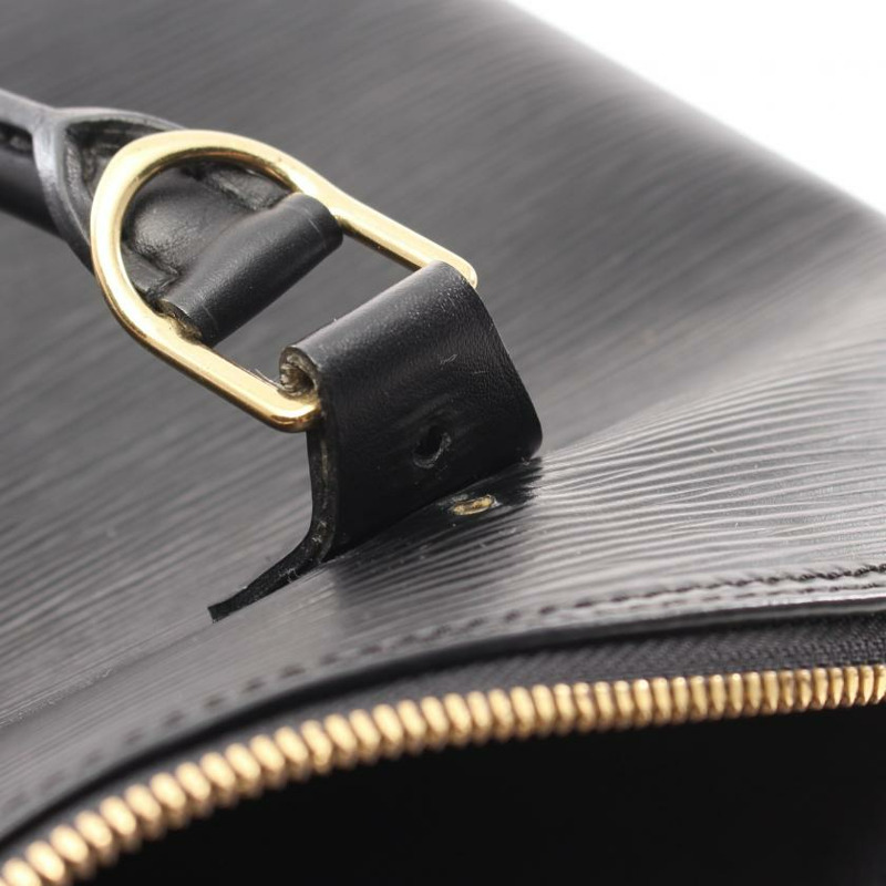 【日本直送】中古LOUIS VUITTON[B]Alma 水波紋 真皮手提包 黑色-4