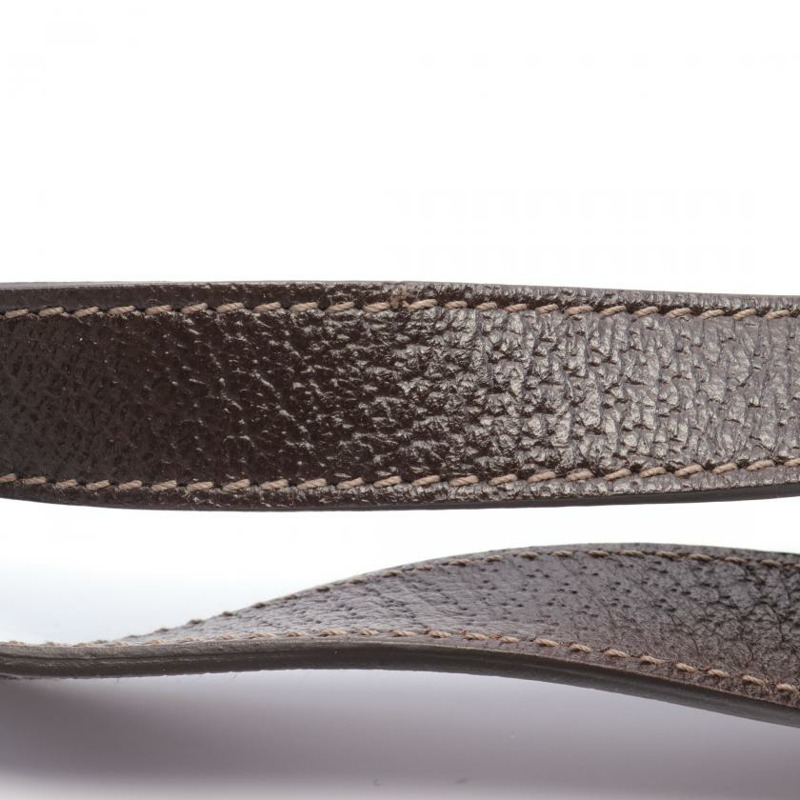 【日本直送】中古GUCCI[AB]ABBEY GG帆布 肩包 真皮 米色 深棕色-5