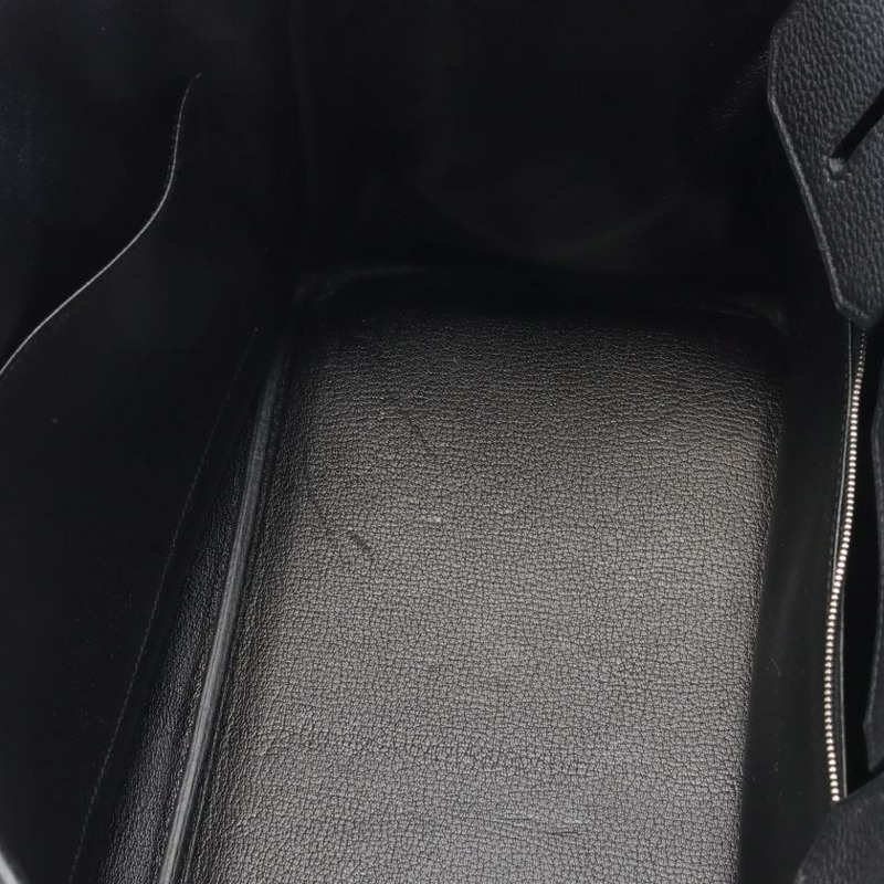 【日本直送】中古HERMES[B]Birkin 鉑金包35 手提包 Togo小公牛皮 黑色 銀色五金 □N刻印-7