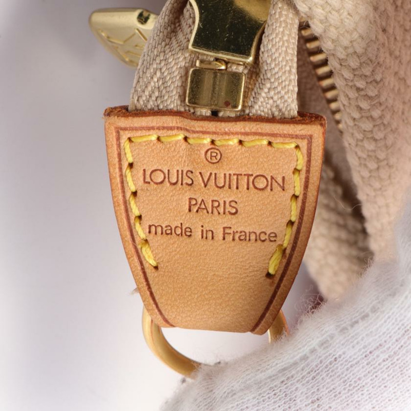 【日本直送】中古LOUIS VUITTON[B]Cabas MM  Antigua 肩包 帆布托特包 真皮 米色 紅色-3