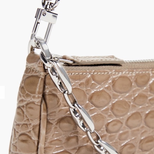 by far mini Rachel 灰色鱷魚皮感 手提肩背包+紫色款-2