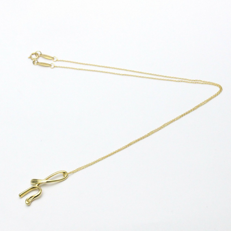 【日本直送】蒂芙尼首字母項鍊 H 黃金（18K）無石男士女士時尚吊墜項鍊（金色）-6