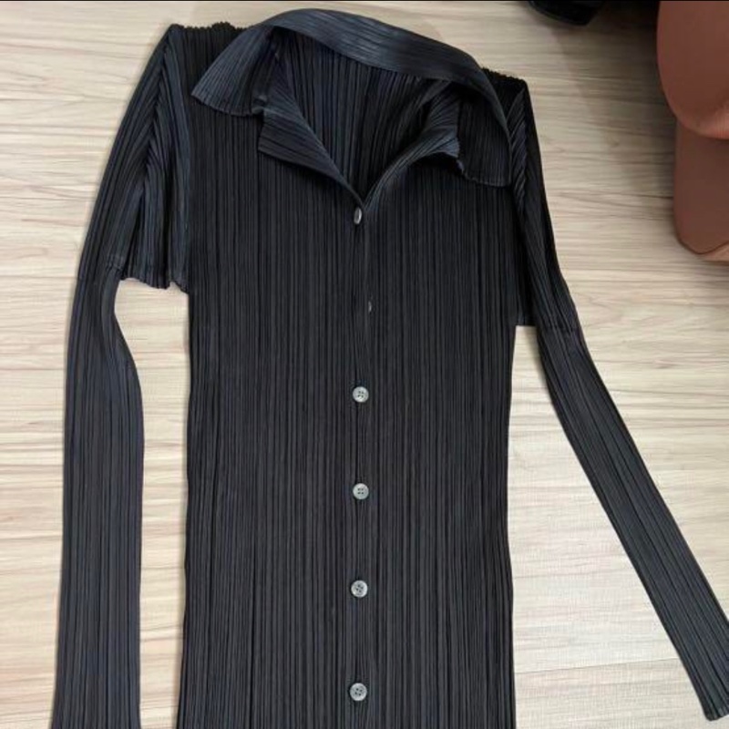 三宅一生Pleats Please 黑色長裙加外套-0