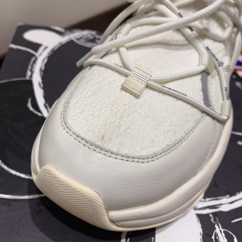 全新Acupuncture 襪套式米白色牛皮老爹鞋38號-附鞋盒紙袋-5