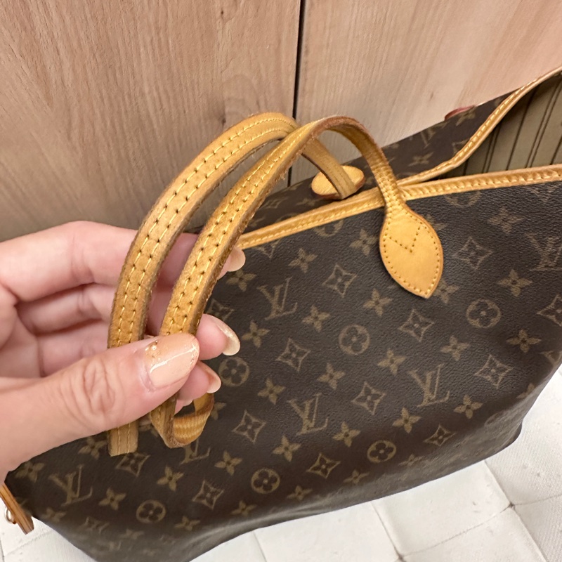 （出售）二手品 Louis Vuitton Neverfull monogram老花大款帆布肩背/手提包-4