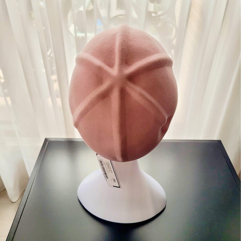 Maison Michel粉色羊毛騎士帽、馬術帽(半價出清)-4