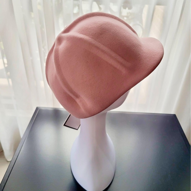Maison Michel粉色羊毛騎士帽、馬術帽(半價出清)-5