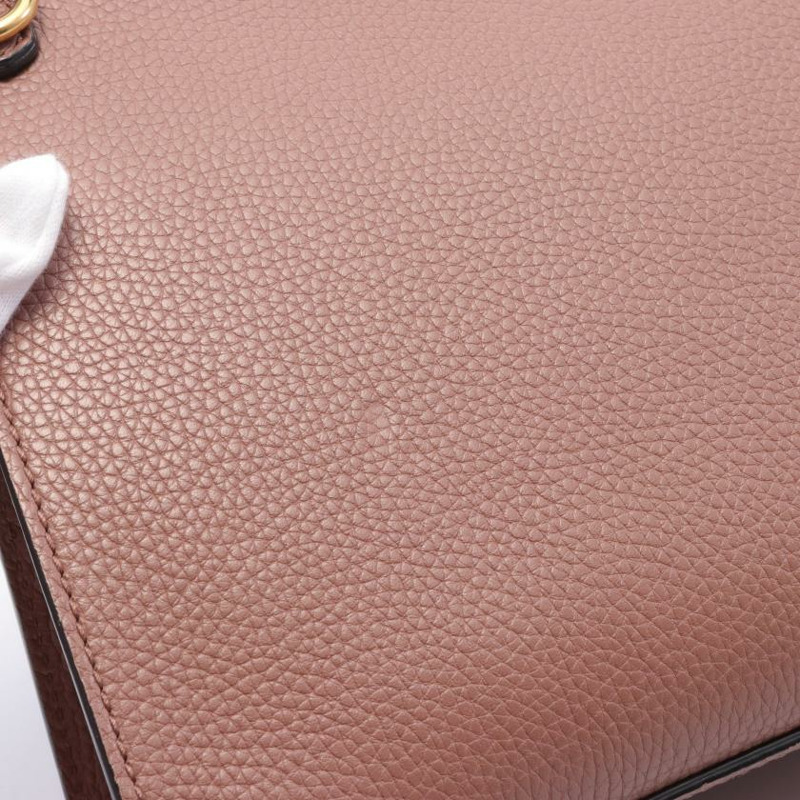 【日本直送】中古GUCCI[B]GG Marmont 真皮手提包 臟粉色 兩用款-8