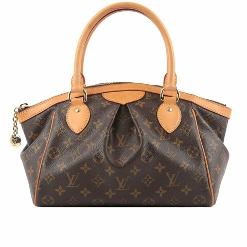 Louis Vuitton Monogram Tivoli 抓皺手提水餃包 M40143