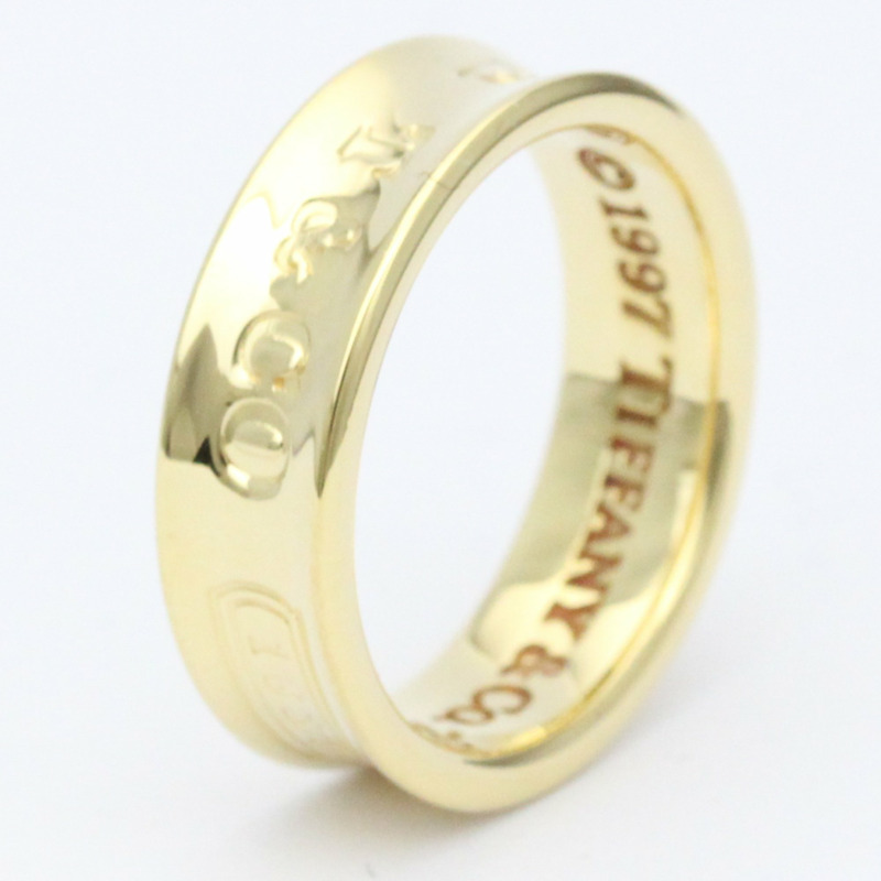 【日本直送】蒂芙尼 1837 戒指 黃金 (18K) 時尚無石戒指 黃金-1