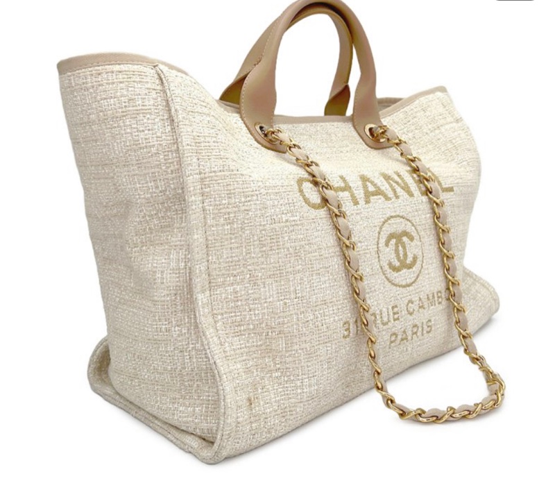 Chanel米色海灘包-1