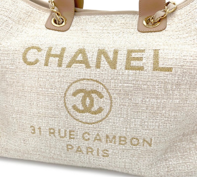 Chanel米色海灘包-3