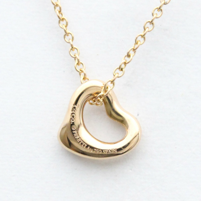 【日本直送】拋光 TIFFANY Open Heart Mini by Elsa Peretti 18K 玫瑰金項鍊 BF558008-1