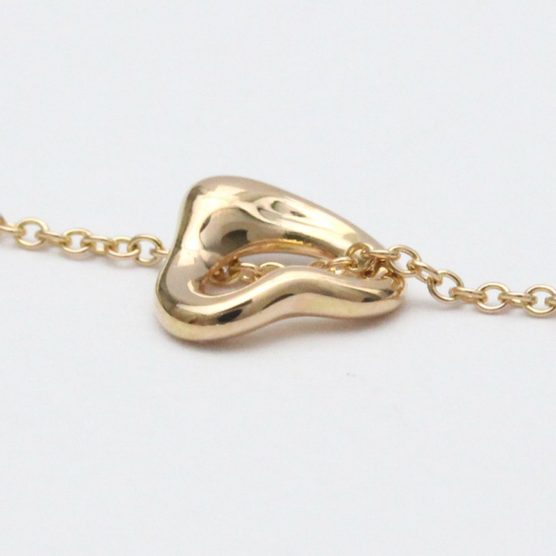 【日本直送】拋光 TIFFANY Open Heart Mini by Elsa Peretti 18K 玫瑰金項鍊 BF558008-5