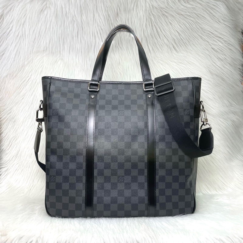 Louis Vuitton N41259黑棋盤格手提斜背公事包Taodao PM-0