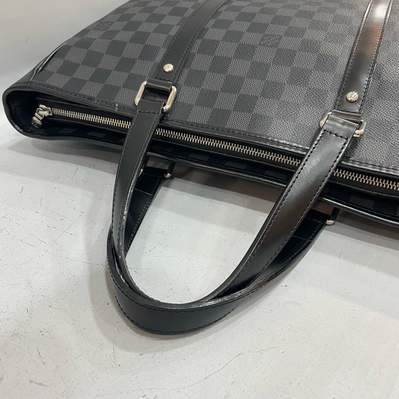 Louis Vuitton N41259黑棋盤格手提斜背公事包Taodao PM-10