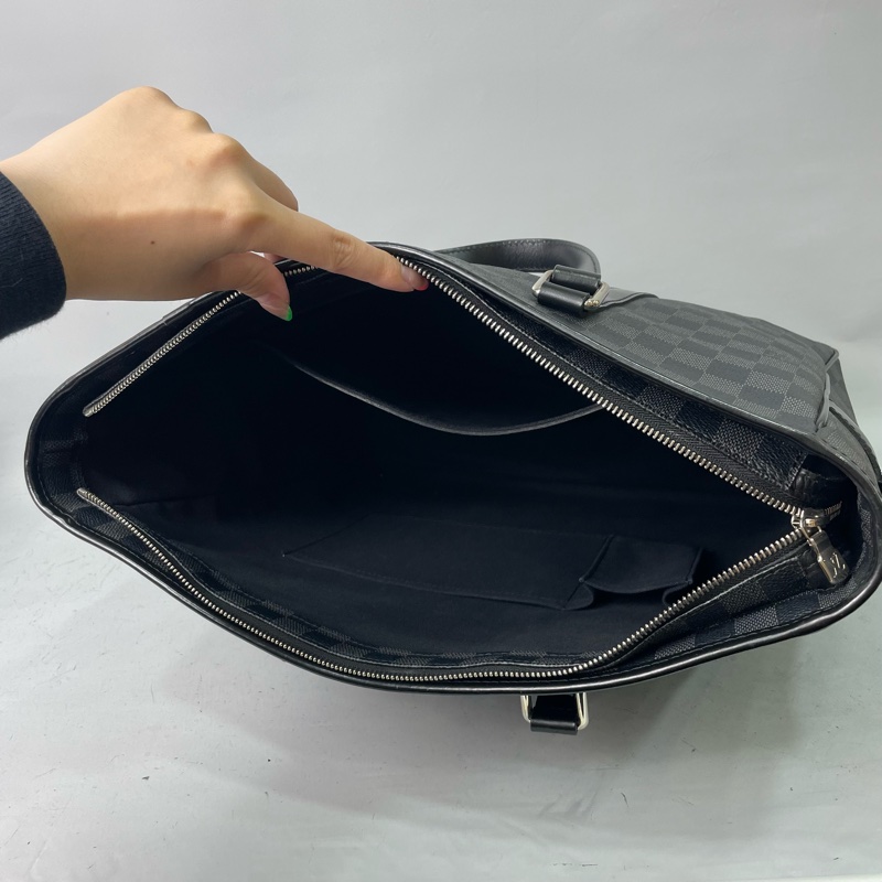 Louis Vuitton N41259黑棋盤格手提斜背公事包Taodao PM-12