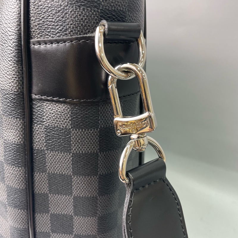 Louis Vuitton N41259黑棋盤格手提斜背公事包Taodao PM-17