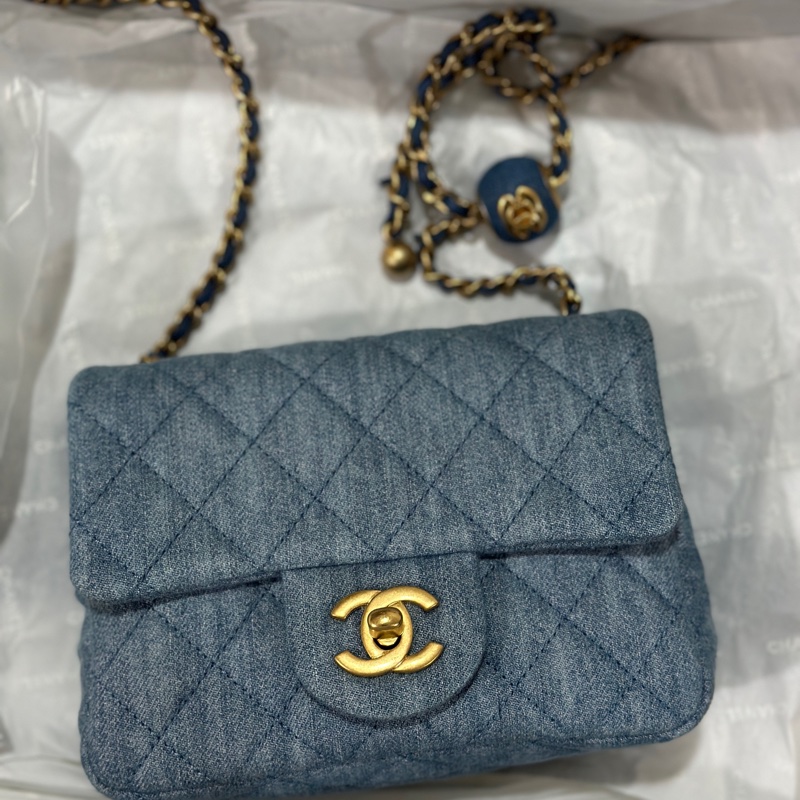 CHANEL 方胖all black、金球牛仔、珍珠包-1