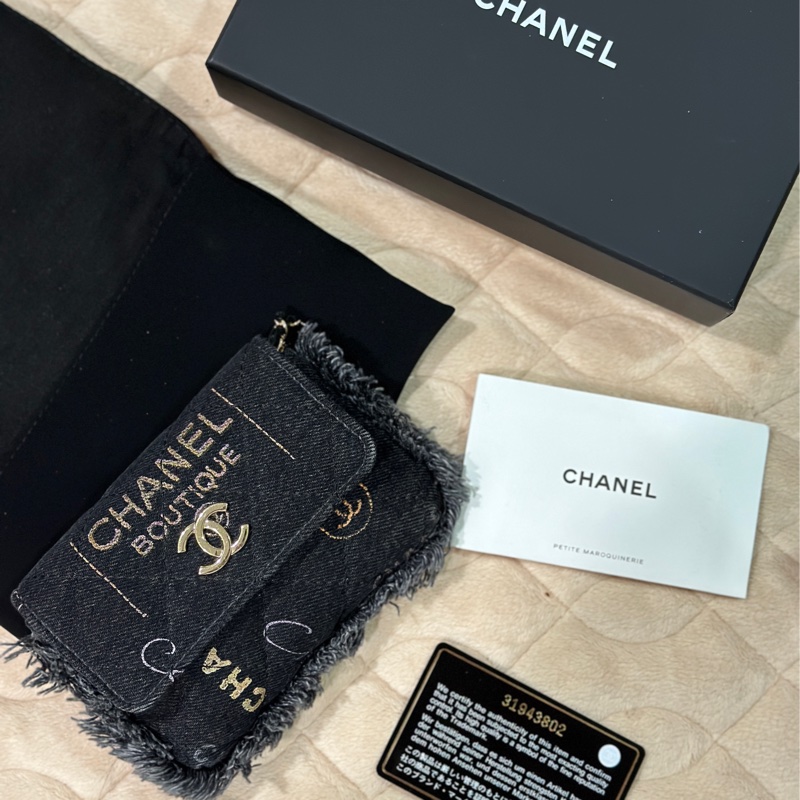 CHANEL 方胖all black、金球牛仔、珍珠包-3