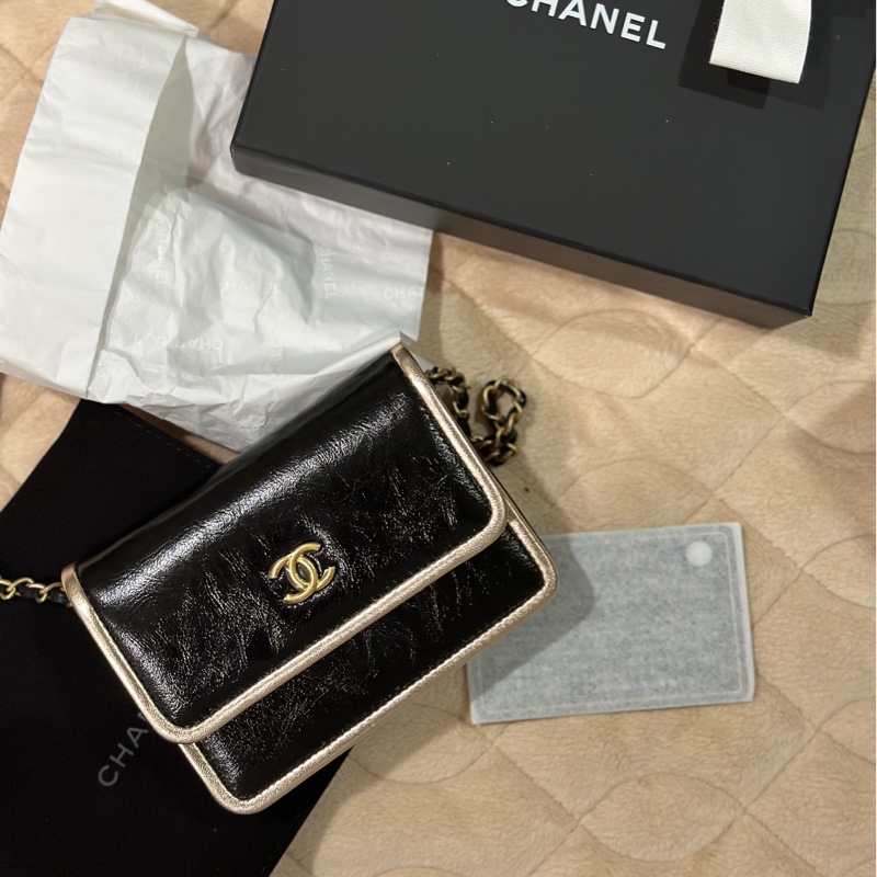 CHANEL 方胖all black、金球牛仔、珍珠包-4