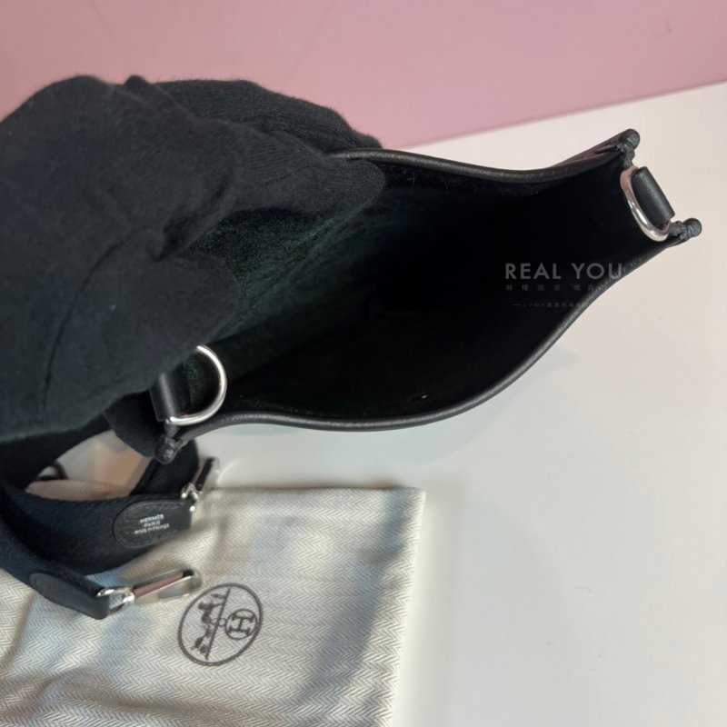 HERMES Mini evelyne - 黑銀-2