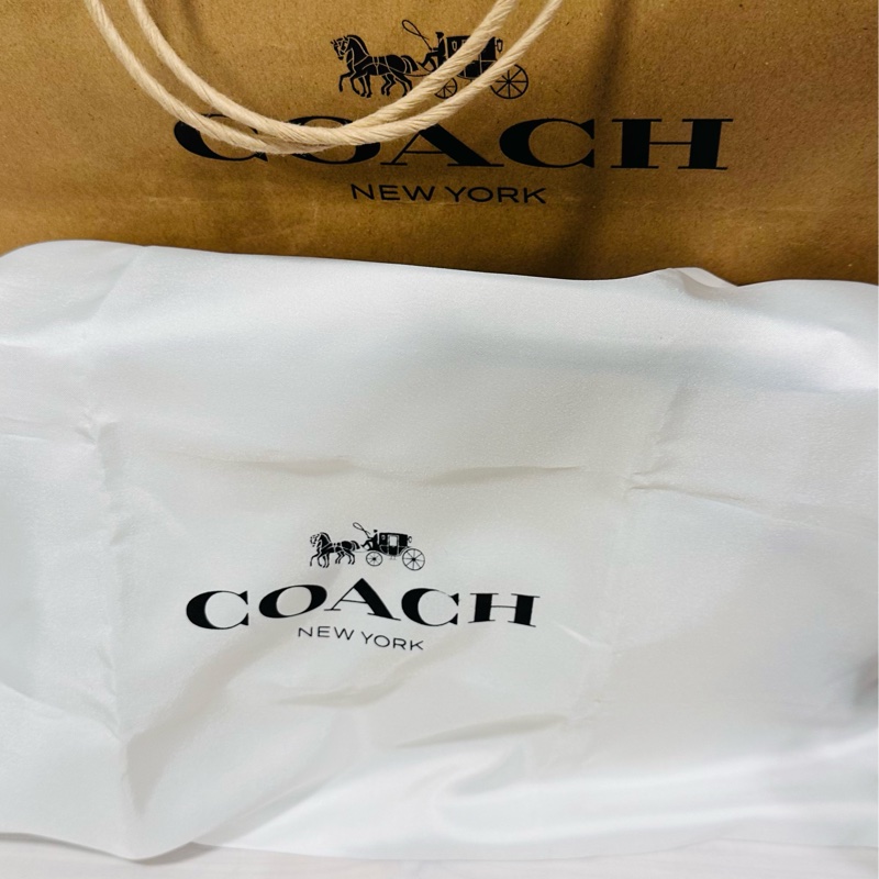 Coach 馬車LOGO荔枝皮革兩用水桶包 元寶 福袋-8