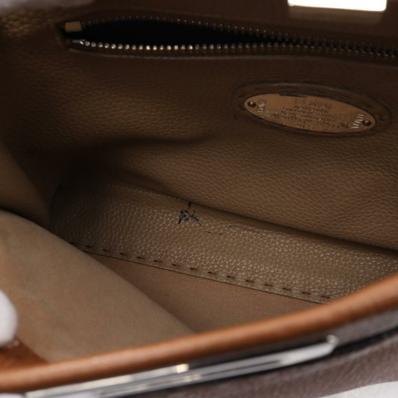★限時激安價SALE!!★ 【日本直送】中古FENDI[B]Peekaboo Regular 真皮手提包 棕色-4