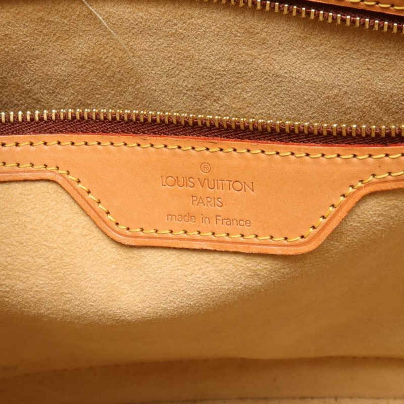 【日本直送】中古LOUIS VUITTON[B]Babylone 老花肩包 PVC 真皮 棕色-3