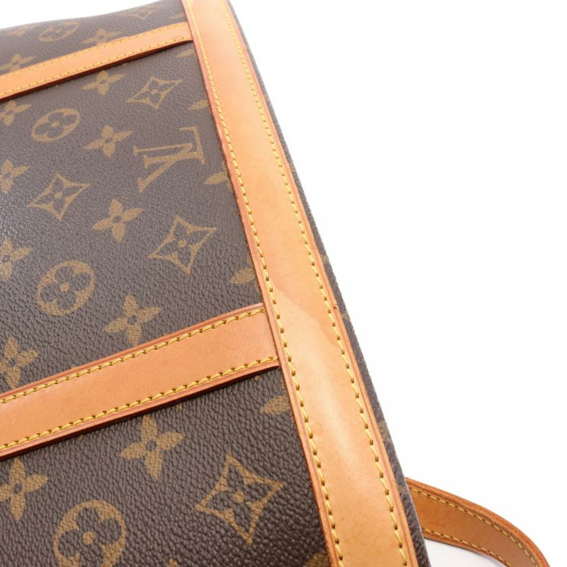 【日本直送】中古LOUIS VUITTON[B]Babylone 老花肩包 PVC 真皮 棕色-8