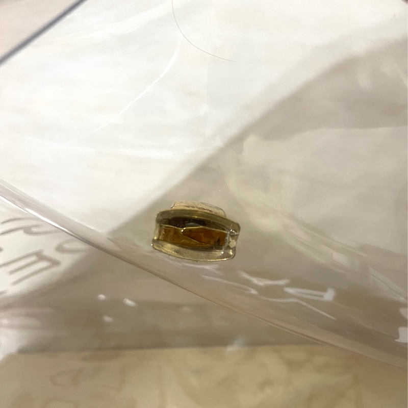 復古vintage中性款愛馬仕HERMES Vinyl Kelly限定紀念款pvc手提包 公事包 側肩包 透明包-7