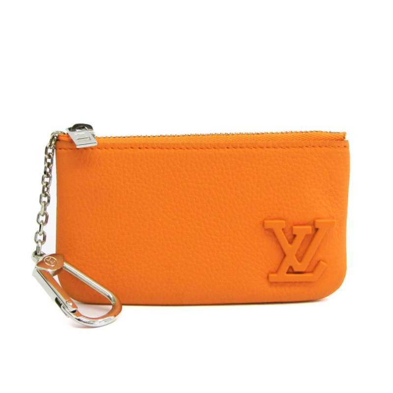 【日本直送】路易威登 Pochette Cle Aerogram M81032 男士、女士皮革鑰匙包橙色-0