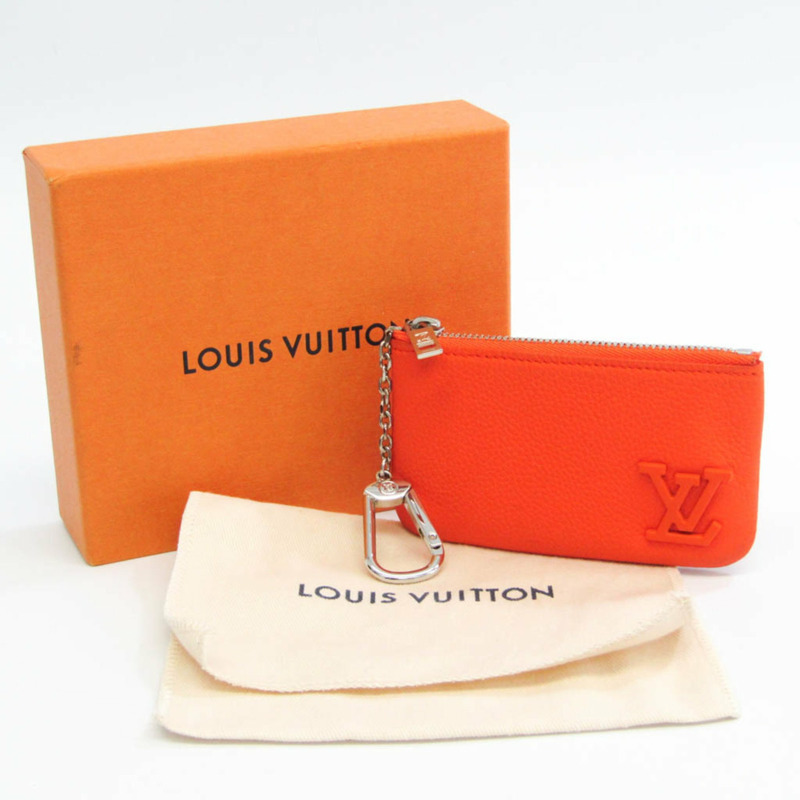 【日本直送】路易威登 Pochette Cle Aerogram M81032 男士、女士皮革鑰匙包橙色-11