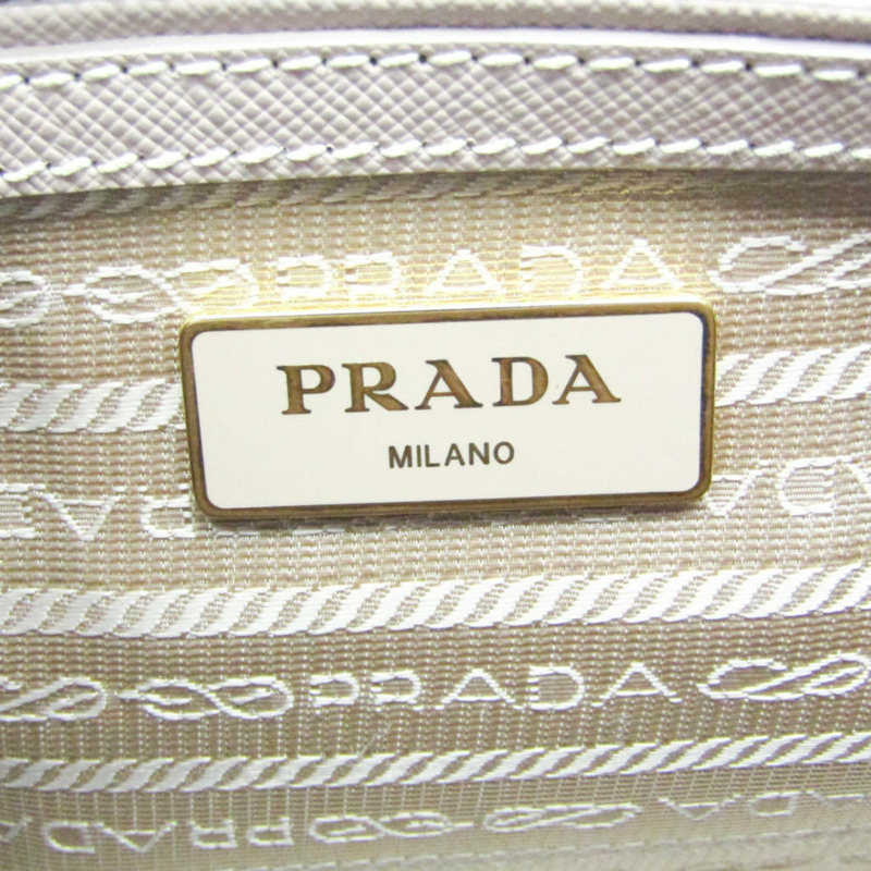 【日本直送】Prada Galleria 1BA896 女士 Saffiano Lux 手提包,單肩包米色粉色-6
